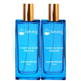 Sabates Cherry Blossom Eau De Parfum Each 20ml 0.6  Fl.oz. Combo Of 2 | Long Lasting Fragrance For Women | Perfect For Casual Hangouts & Occasions